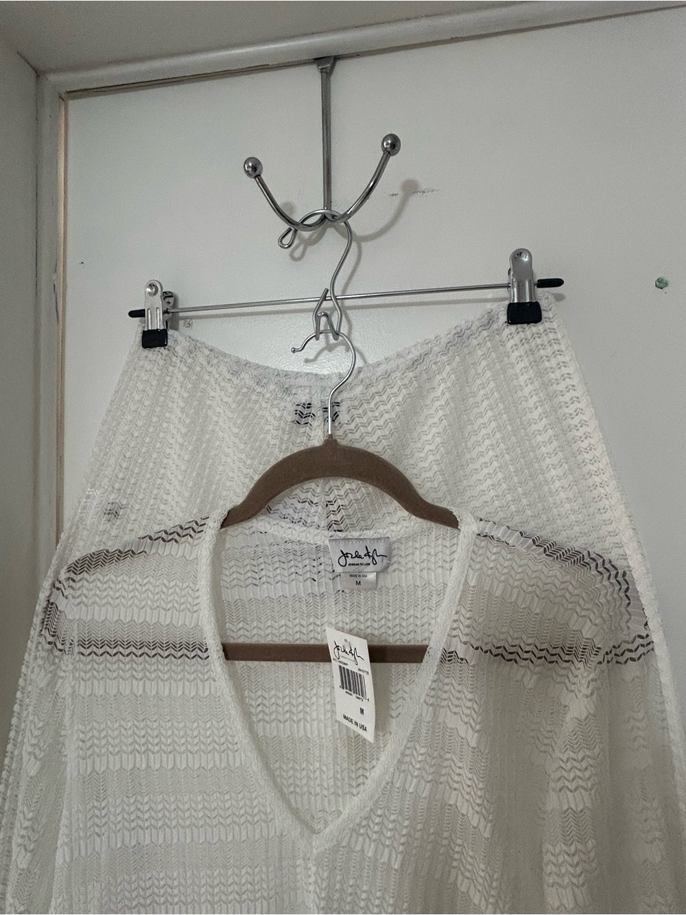 Jordan Taylor White Waffle Knit Pants - Picture 9 of 9